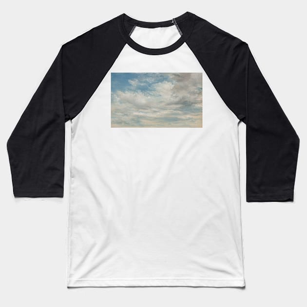 Clouds by John Constable Baseball T-Shirt by Classic Art Stall